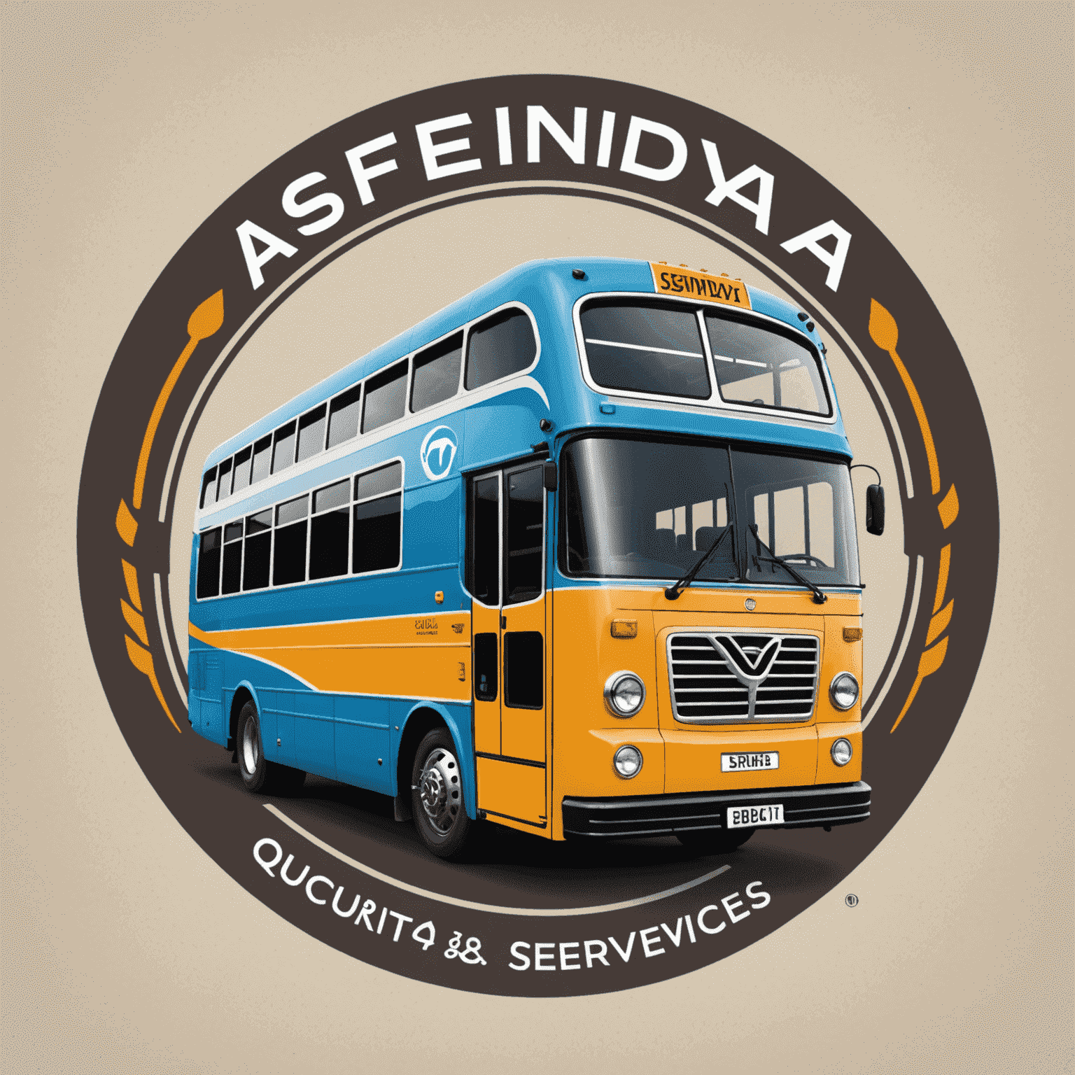 asfindaya_com logo featuring a stylized bus and car, representing quick auto services