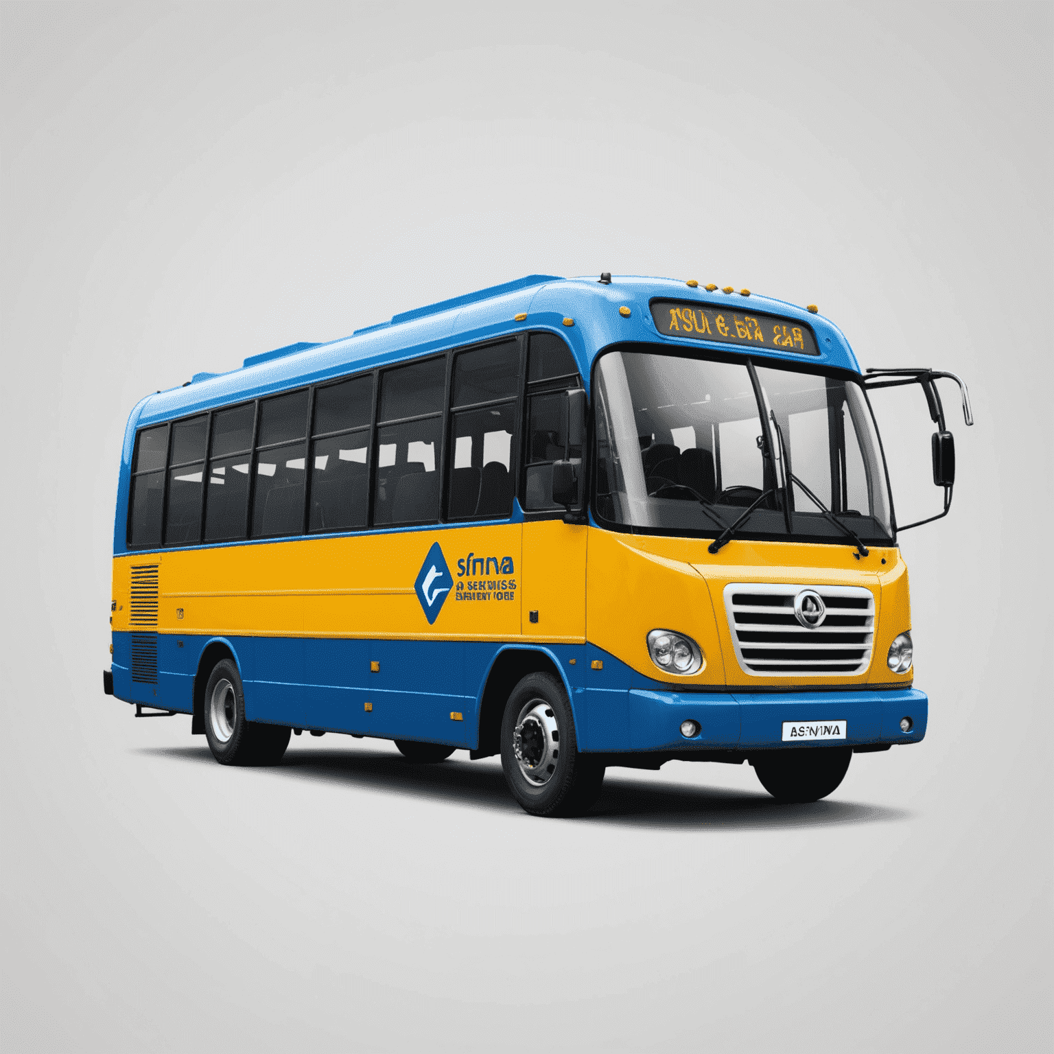 asfindaya_com logo featuring a stylized bus and car, representing quick auto services