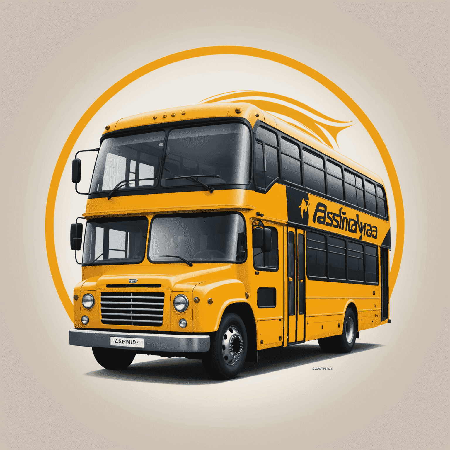 asfindaya_com logo featuring a stylized bus and car, representing quick auto services