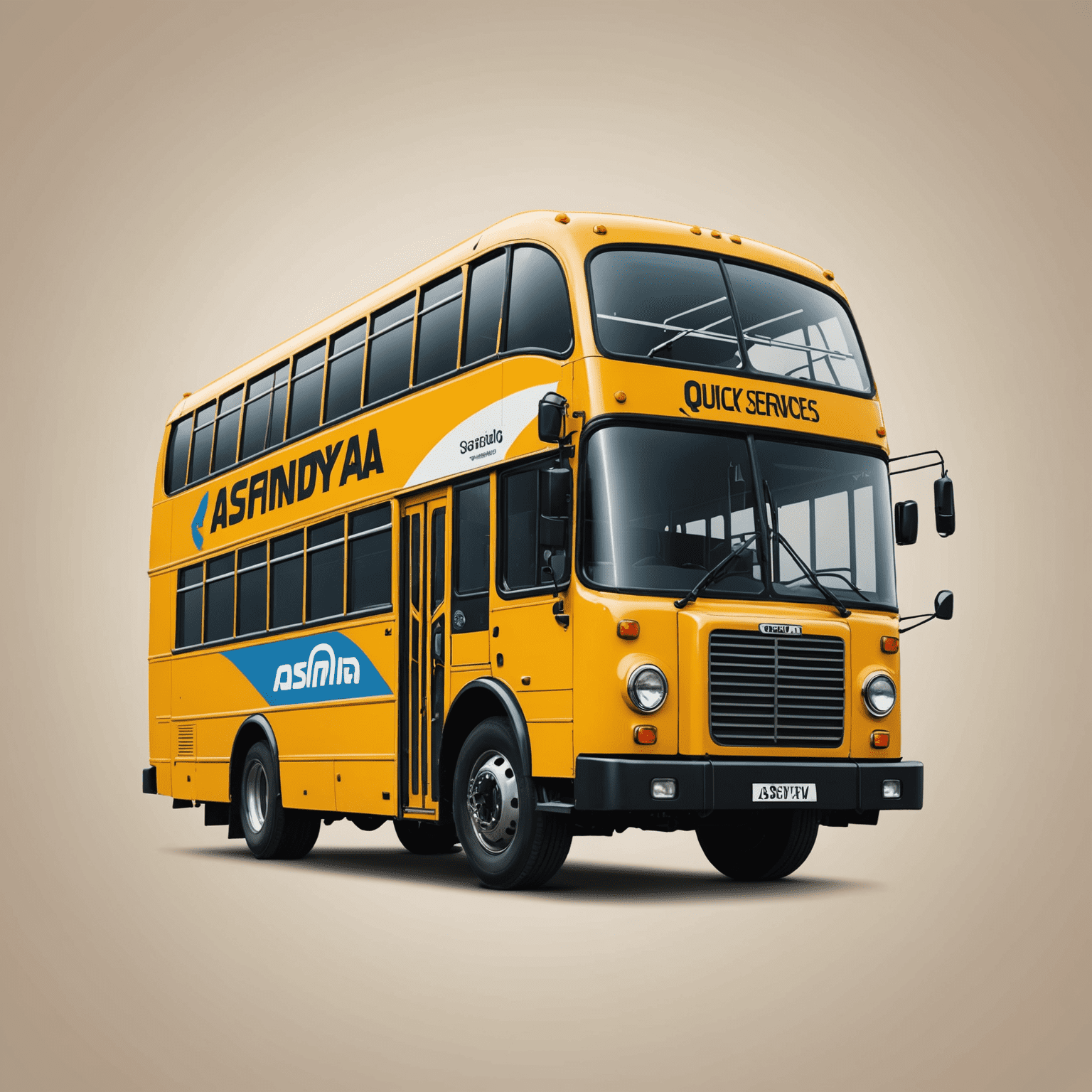 asfindaya_com logo featuring a stylized bus and car, representing quick auto services
