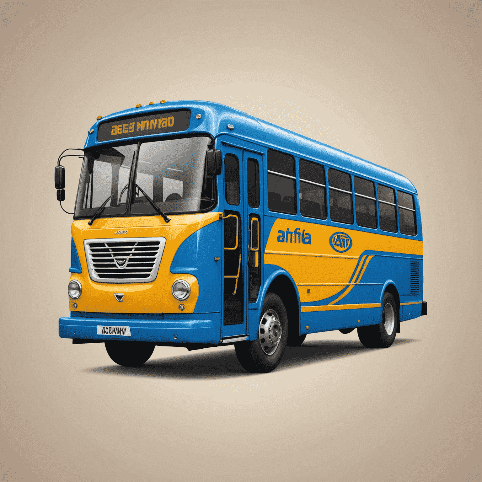 asfindaya_com logo featuring a stylized bus and car, representing quick auto services