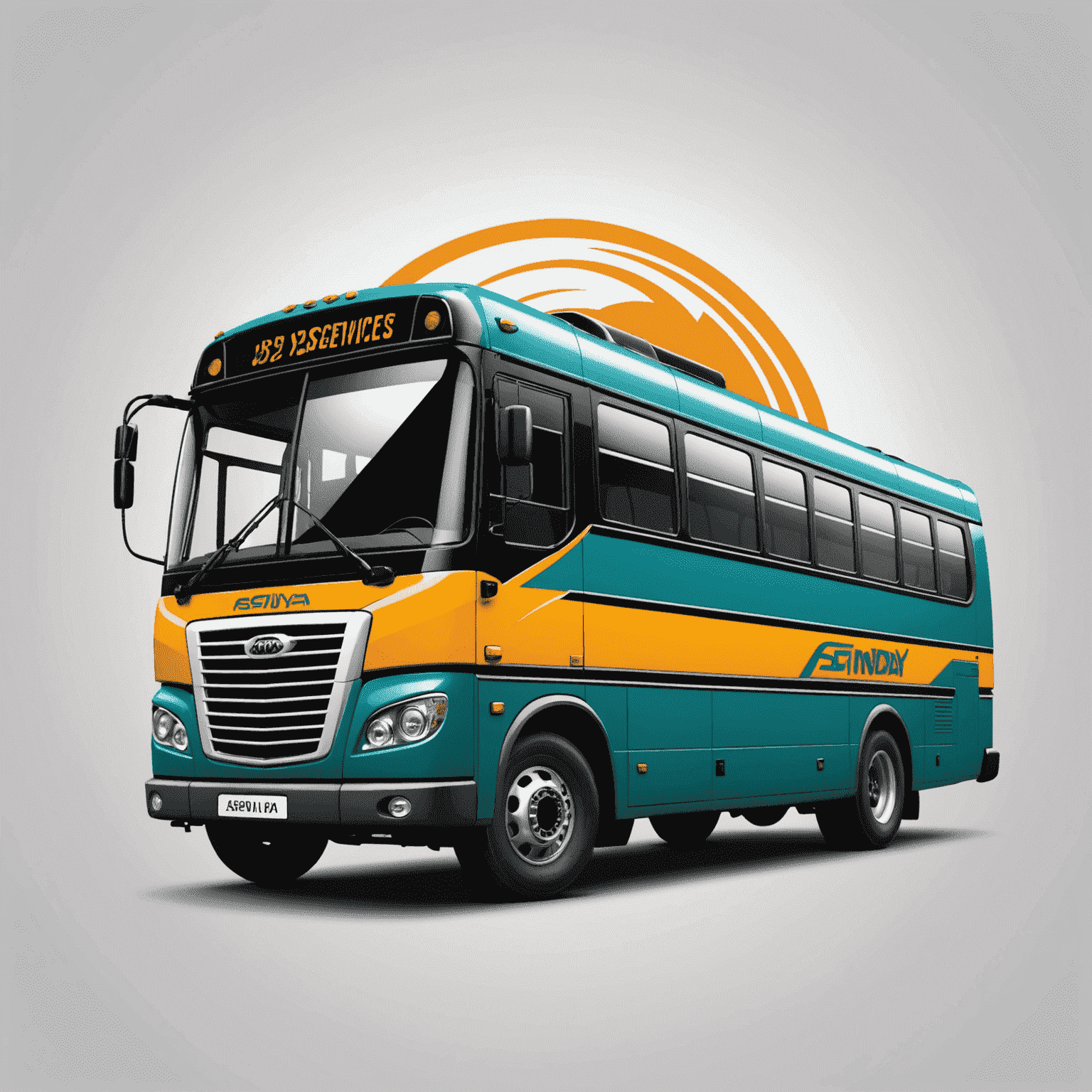 asfindaya_com logo featuring a stylized bus and car, representing quick auto services